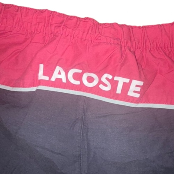Lacoste SWIM TRUNKS Shorts Pink Gray - Picture 9 of 9